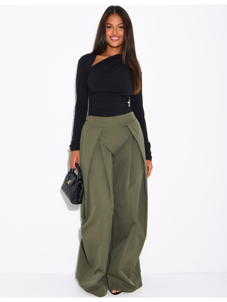 Pantalon large à pinces