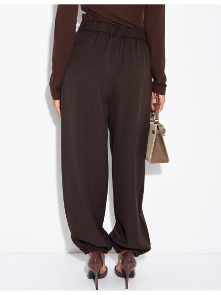 Pantalon de tailleur coupe ballon