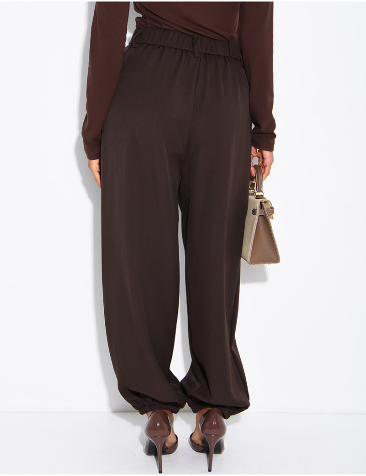 Pantalon de tailleur coupe ballon