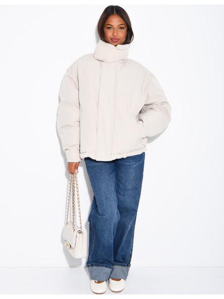 Doudoune oversize col montant