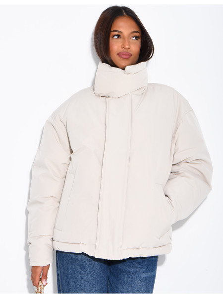 Doudoune oversize col montant