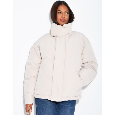 Doudoune oversize col montant