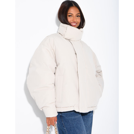 Doudoune oversize col montant