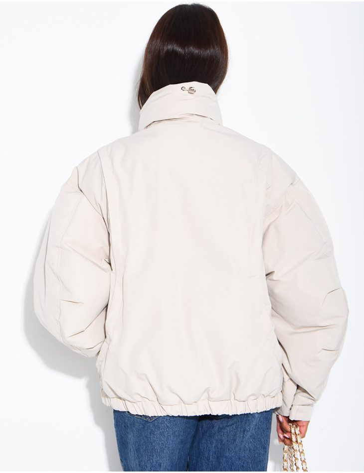 Doudoune oversize col montant