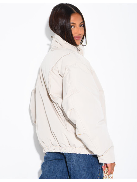 Doudoune oversize col montant