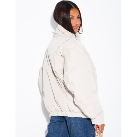 Doudoune oversize col montant