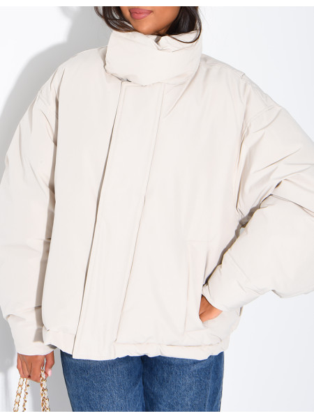 Doudoune oversize col montant