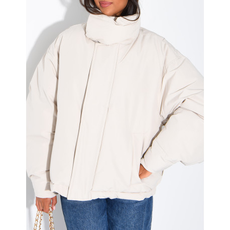 Doudoune oversize col montant