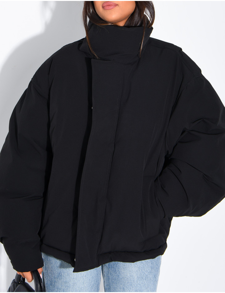 Doudoune oversize col montant