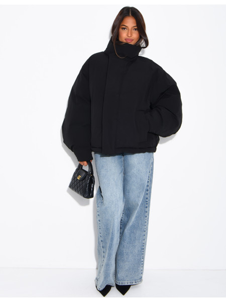 Doudoune oversize col montant