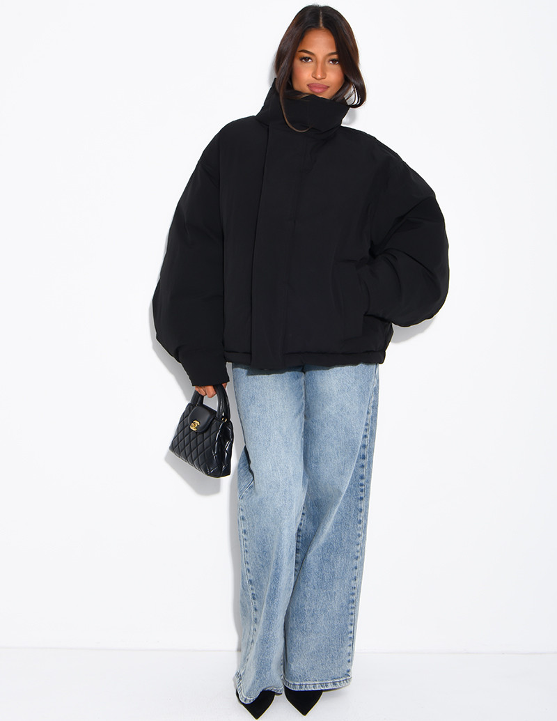 Doudoune oversize col montant