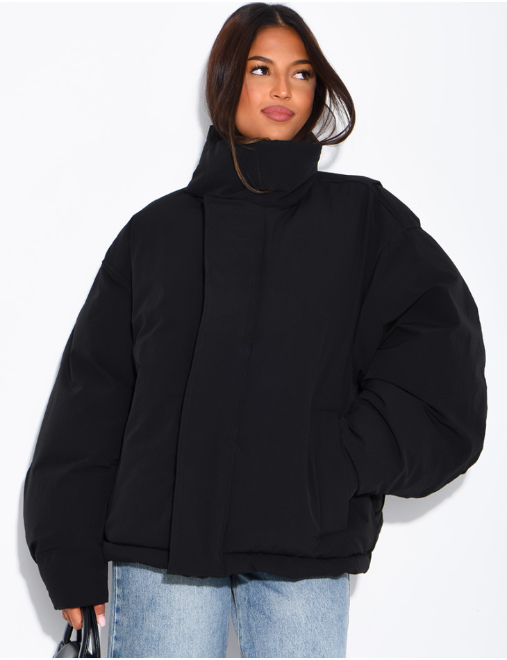 Doudoune oversize col montant