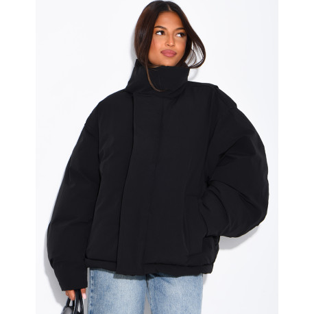 Doudoune oversize col montant