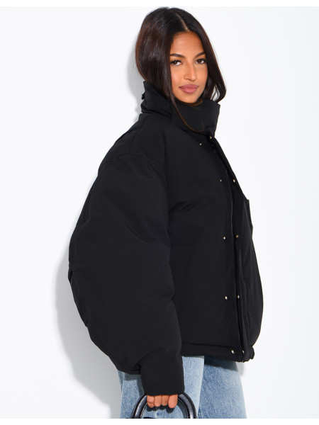 Doudoune oversize col montant