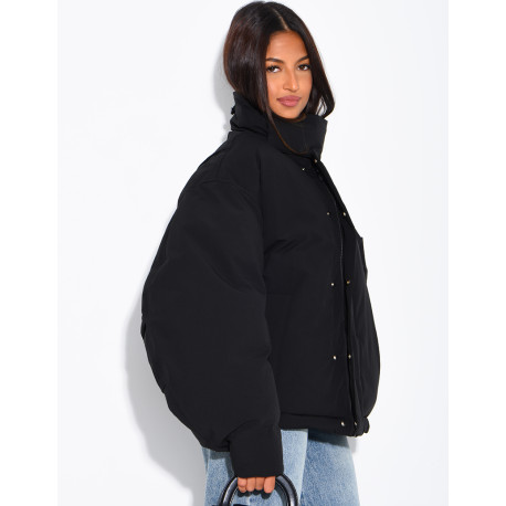 Doudoune oversize col montant