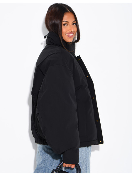 Doudoune oversize col montant