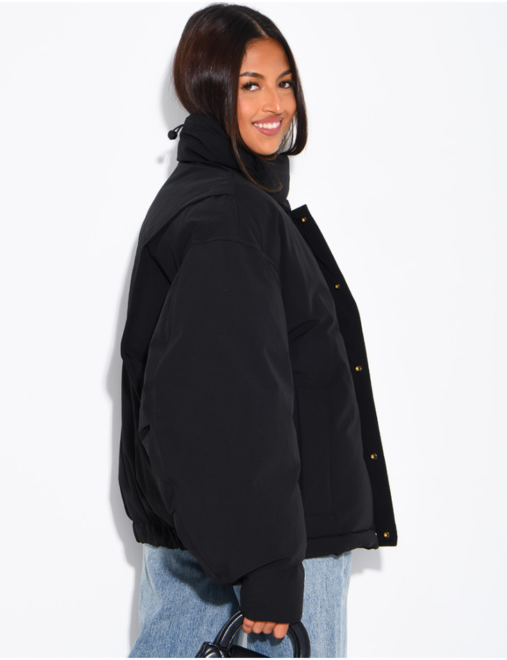 Doudoune oversize col montant