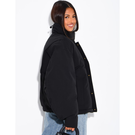 Doudoune oversize col montant