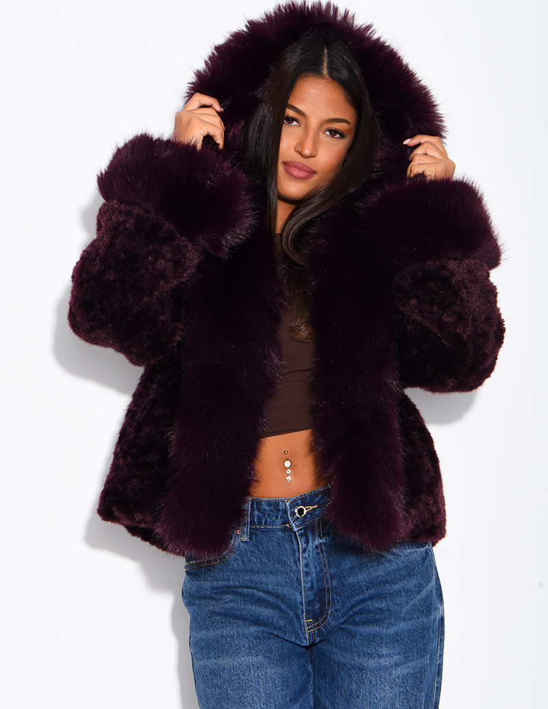 Veste courte en fausse...