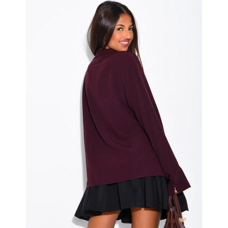 Blouse à boutonnière croisée