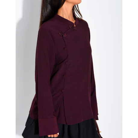 Blouse à boutonnière croisée