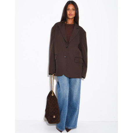 Oversized boyfriend-style blazer