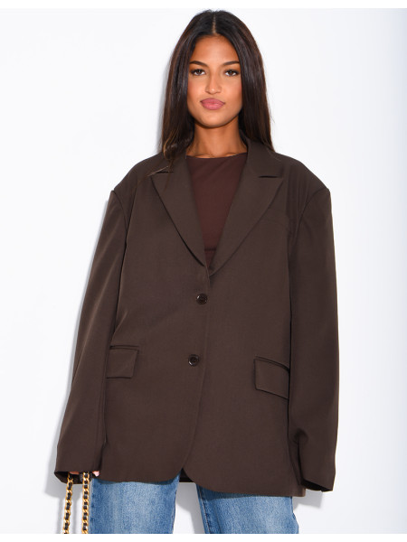 Oversized boyfriend-style blazer