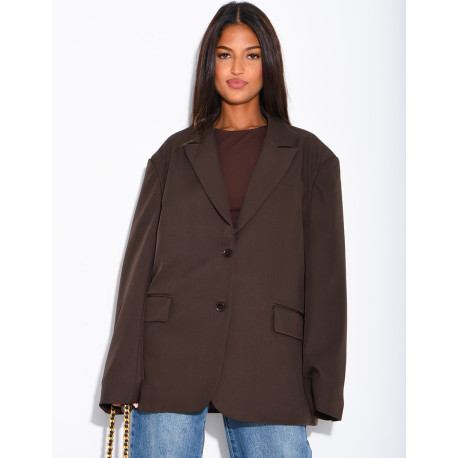 Oversized boyfriend-style blazer