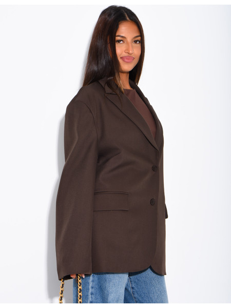 Oversized boyfriend-style blazer