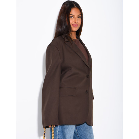 Oversized boyfriend-style blazer