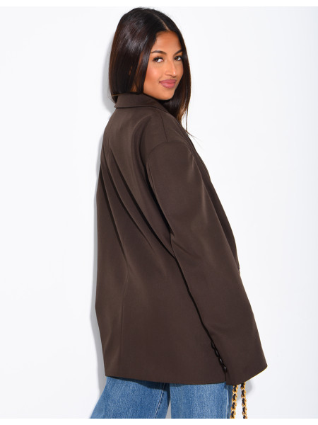 Oversized boyfriend-style blazer