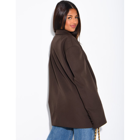Oversized boyfriend-style blazer