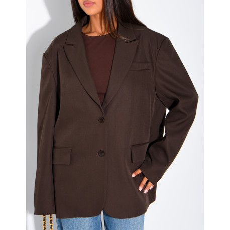 Oversized boyfriend-style blazer
