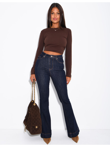 Raw-Flare-Jeans