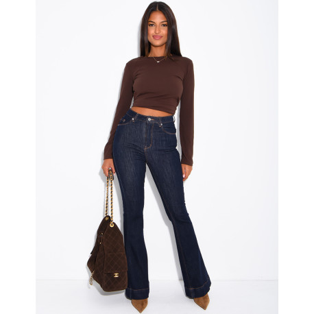 Raw-Flare-Jeans