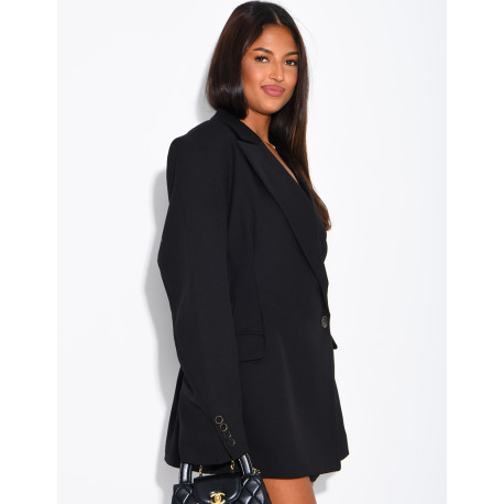 Blazer très ajustée à épaulettes