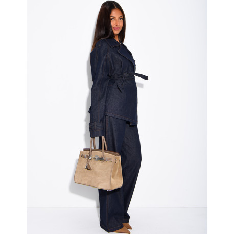 Jeans-Set mit passender Jacke und Hose