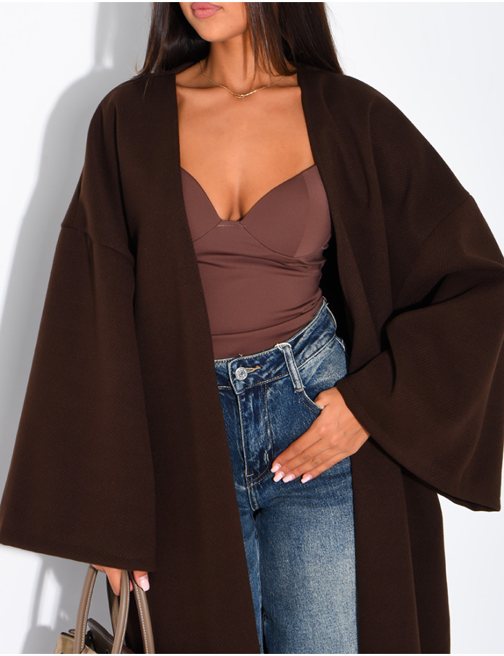 Kimono long et épais en feutrine