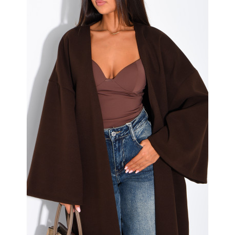 Kimono long et épais en feutrine