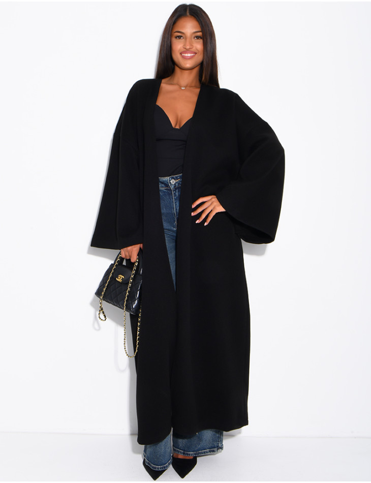 Long, thick felt kimono