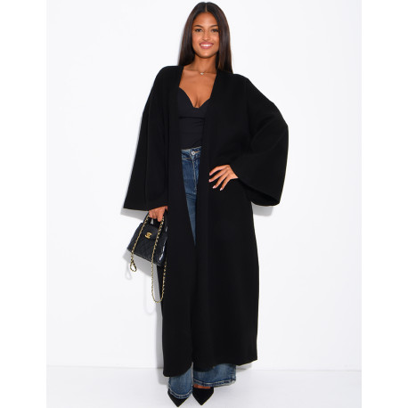 Long, thick felt kimono