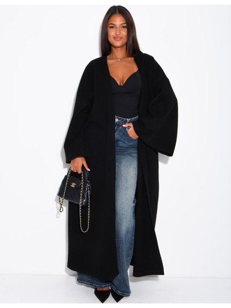 Long, thick felt kimono