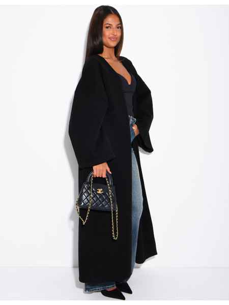 Long, thick felt kimono