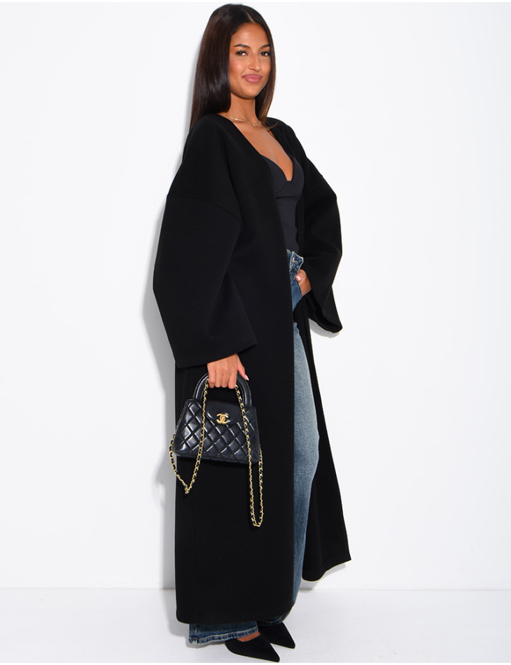 Long, thick felt kimono