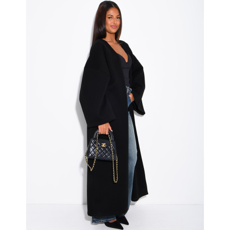 Long, thick felt kimono