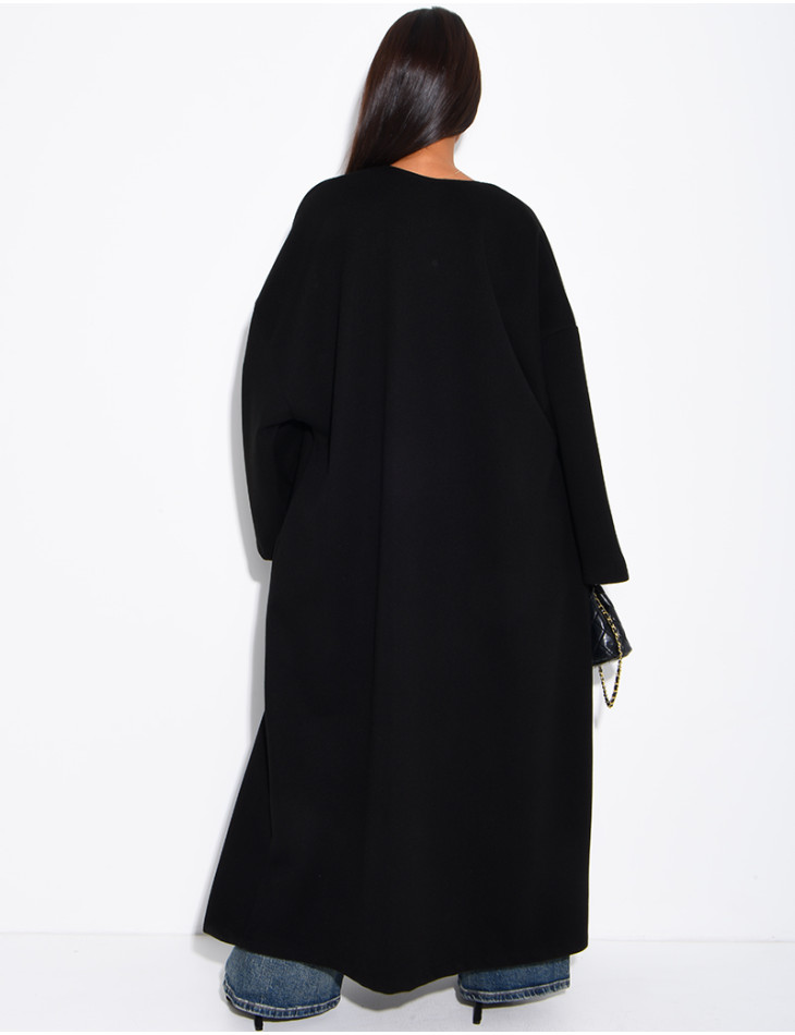 Long, thick felt kimono