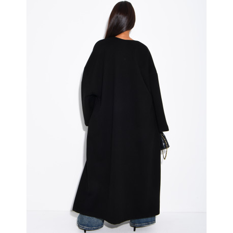 Long, thick felt kimono
