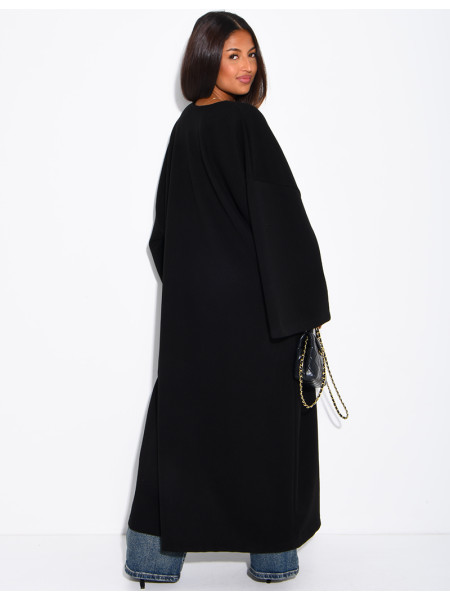 Long, thick felt kimono