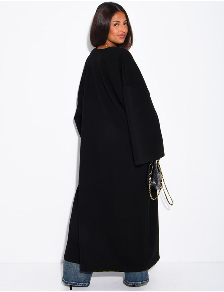 Long, thick felt kimono