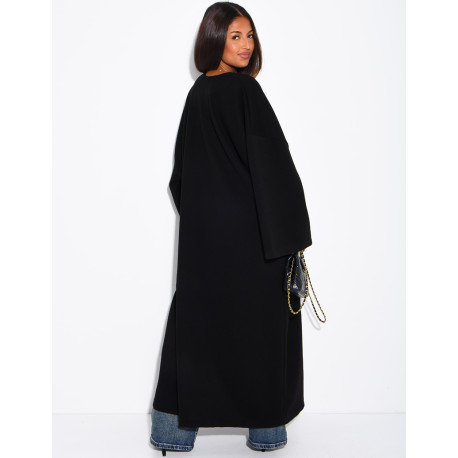 Long, thick felt kimono